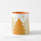 Weihnachts-Waldlandschaft Kaffeetasse (Zentrum)
