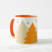 Weihnachts-Waldlandschaft Kaffeetasse (Vorderseite Links)