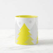Weihnachts-Waldlandschaft Kaffeetasse (Zentrum)