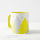 Weihnachts-Waldlandschaft Kaffeetasse (Vorderseite Links)