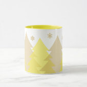 Weihnachts-Waldlandschaft-Kaffeetasse Tasse (Zentrum)