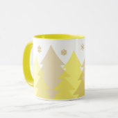 Weihnachts-Waldlandschaft-Kaffeetasse Tasse (Vorderseite Links)