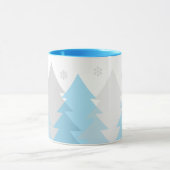 Weihnachts-Waldlandschaft-Kaffeetasse Tasse (Zentrum)