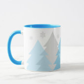 Weihnachts-Waldlandschaft-Kaffeetasse Tasse (Links)