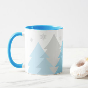 Weihnachts-Waldlandschaft-Kaffeetasse Tasse