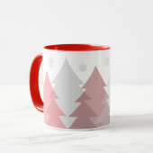 Weihnachts-Waldlandschaft-Kaffeetasse Tasse (Vorderseite Links)