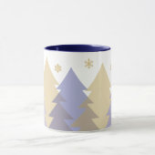 Weihnachts-Waldlandschaft-Kaffeetasse Tasse (Zentrum)