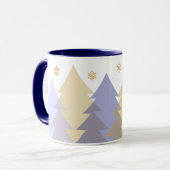 Weihnachts-Waldlandschaft-Kaffeetasse Tasse (Vorderseite Links)