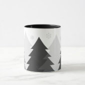 Weihnachts-Waldlandschaft-Kaffeetasse Tasse (Zentrum)
