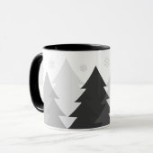 Weihnachts-Waldlandschaft-Kaffeetasse Tasse (Vorderseite Links)