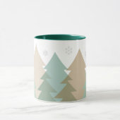Weihnachts-Waldlandschaft-Kaffeetasse Tasse (Zentrum)