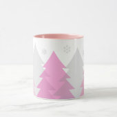Weihnachts-Waldlandschaft-Kaffeetasse Tasse (Zentrum)