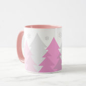Weihnachts-Waldlandschaft-Kaffeetasse Tasse (Vorderseite Links)
