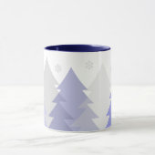 Weihnachts-Waldlandschaft-Kaffeetasse Tasse (Zentrum)