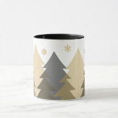 Weihnachts-Waldlandschaft-Kaffeetasse Tasse (Zentrum)