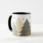 Weihnachts-Waldlandschaft-Kaffeetasse Tasse (Vorderseite Links)
