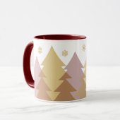 Weihnachts-Waldlandschaft-Tasse Tasse (Vorderseite Links)