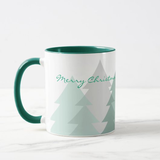 Weihnachts-Waldlandschaft-Tasse Tasse (Links)