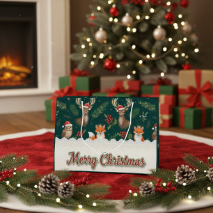 Weihnachts-Waldtiere Süße Waldtiere Große Geschenktüte