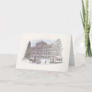 Weihnachts-Walk-Weihnachtskarte Dankeskarte