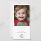 Weihnachts-Wappen 2 Foto Feiertagskarte (Rückseite)