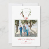 Weihnachts-Wappen Feiertagskarte (Vorderseite)