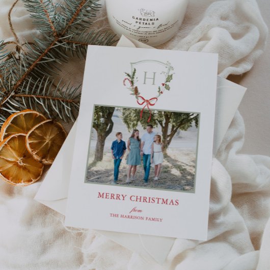 Weihnachts-Wappen Feiertagskarte