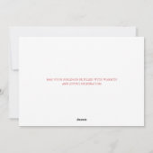 Weihnachts-Wappen Red Bow Foto Feiertagskarte (Rückseite)