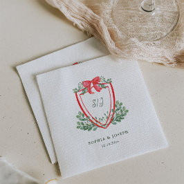 Weihnachts-Wappen | Whimsical Holiday Wedding Serviette
