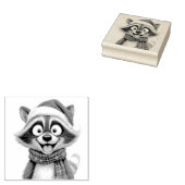 Weihnachts-Waschbär Gummistempel (Stempel)