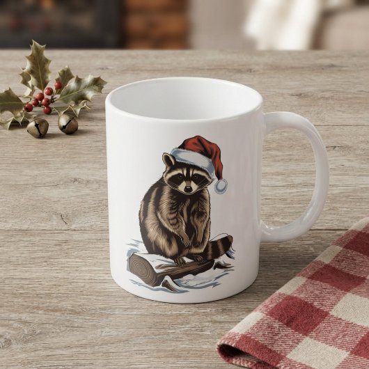 Weihnachts-Waschbär Kaffeetasse