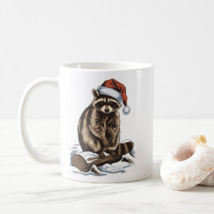 Weihnachts-Waschbär Kaffeetasse