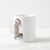 Weihnachts-Waschbär Kaffeetasse (Vorderseite Links)