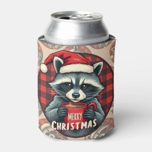 Weihnachts-Waschbär-Kakao-Freude Dosenkühler