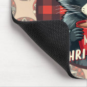 Weihnachts-Waschbär-Kakao-Freude Mousepad (Ecke)