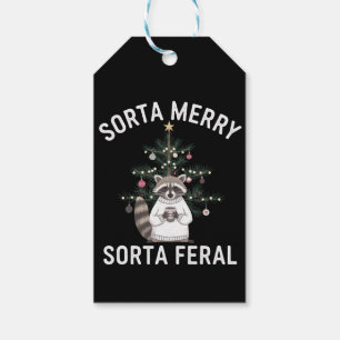 Weihnachts-Waschbär So ziemlich fröhlich, so zieml Geschenkanhänger
