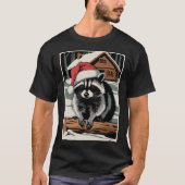 Weihnachts-Waschbär T-Shirt (Vorderseite)