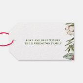 Weihnachts Wasserfarbe Festival Geschenkanhänger (Rückseite Horizontal)