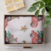 Weihnachts Wasserfarbe GoldI Design 17 Seidenpapier (Geschenk)