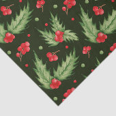 Weihnachts Wasserfarbe Holly Berry mit Blätter Seidenpapier (Ausschnitt)