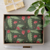 Weihnachts Wasserfarbe Holly Berry mit Blätter Seidenpapier (Geschenk)
