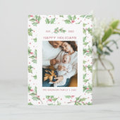 Weihnachts Wasserfarbe Holys Weihnachtskarte (Stehend Vorderseite)