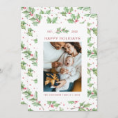 Weihnachts Wasserfarbe Holys Weihnachtskarte (Vorne/Hinten)