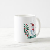 Weihnachts Wasserfarbe Snowman Custom Kaffeetasse (VorderseiteRechts)