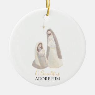 Weihnachts-Wasserfarben-Christbaumschmuck Keramik Ornament