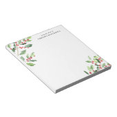 Weihnachts Wasserfarben-Editor mit Name Notizblock (angewinkelt)