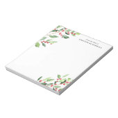 Weihnachts Wasserfarben-Editor mit Name Notizblock (Rotiert)