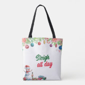 Weihnachts-Wasserfarben-Feier Tasche (Rückseite)