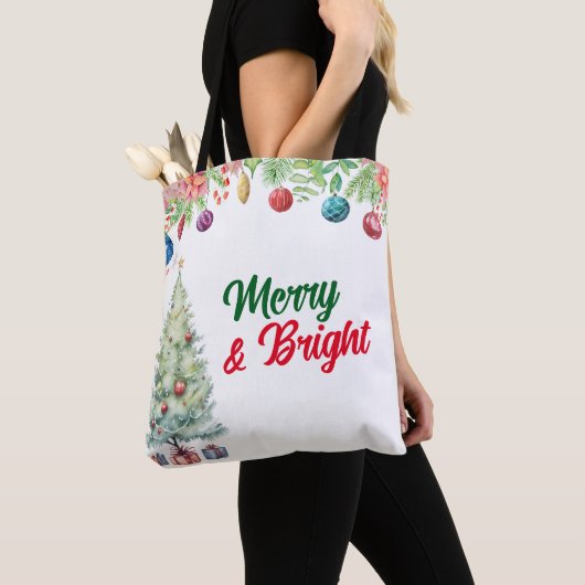 Weihnachts-Wasserfarben-Feier Tasche (Von Nahem)
