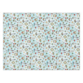 Weihnachts-Wasserfarben-Muster Tischdecke (Vorderseite (Horizontal))